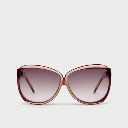 Red Oversized Logo Sunglasses Balenciaga