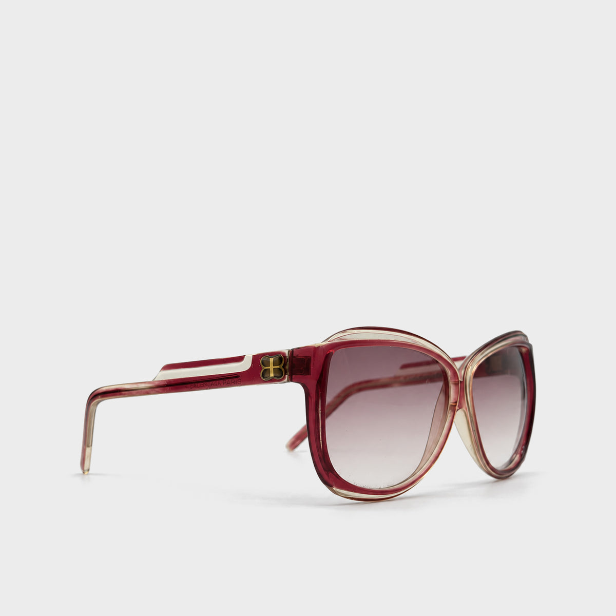 Red Oversized Logo Sunglasses Balenciaga