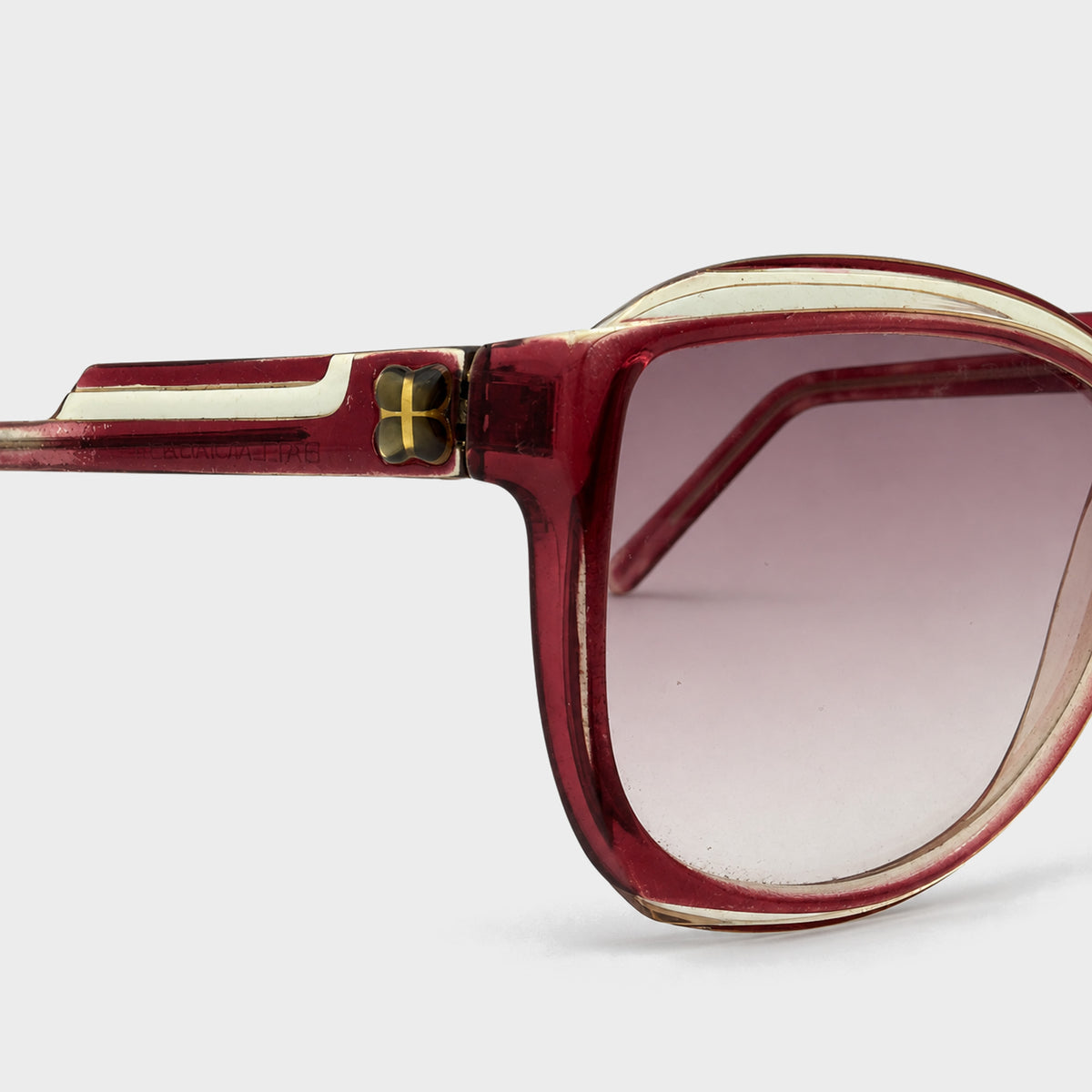 Red Oversized Logo Sunglasses Balenciaga