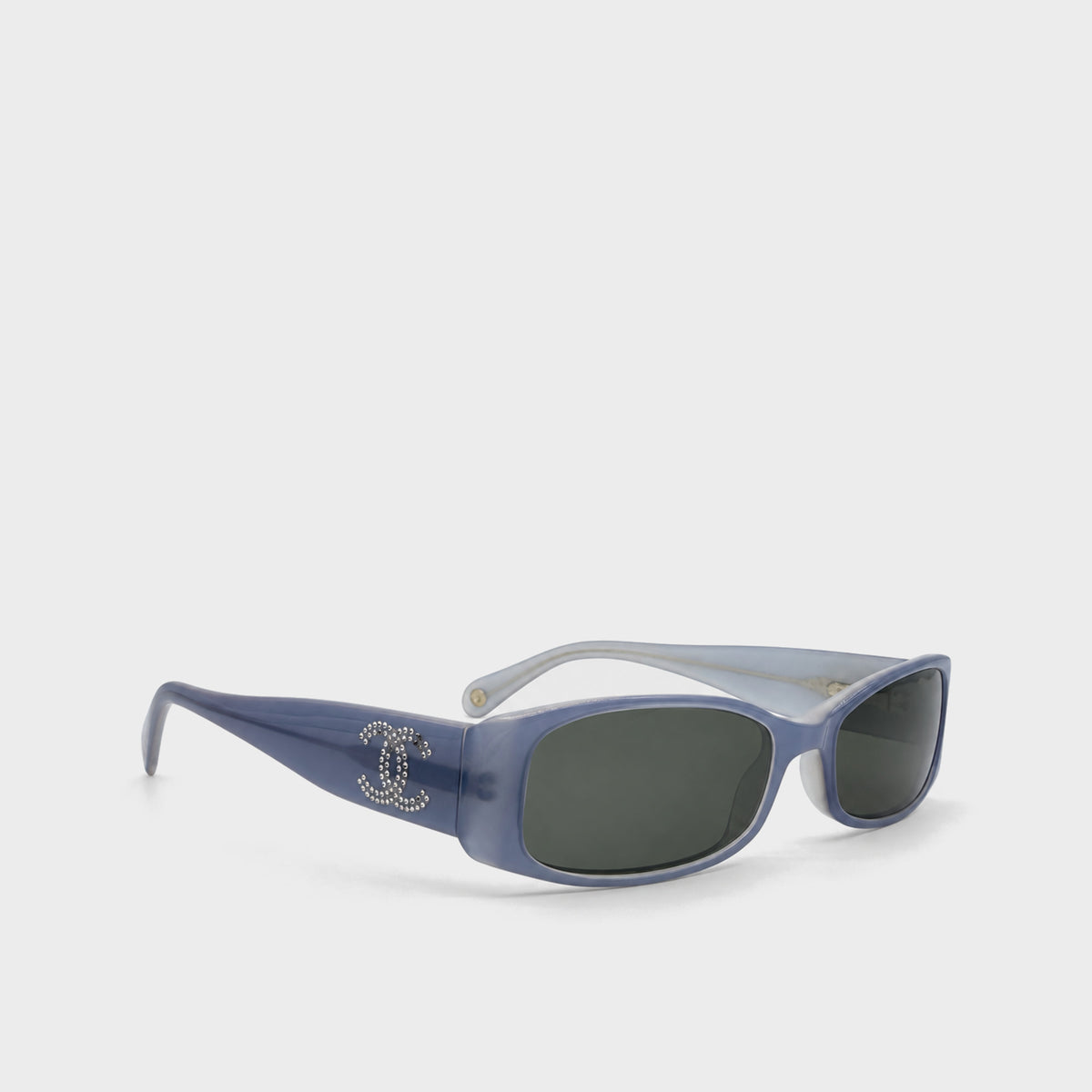 Blue Crystal CC Sunglasses Chanel