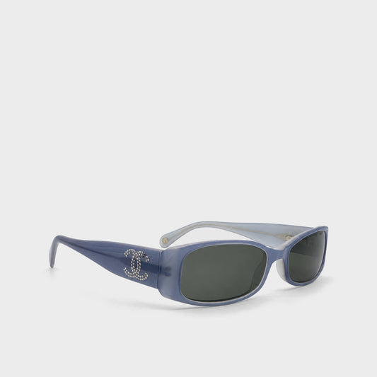 Blue Crystal CC Sunglasses Chanel