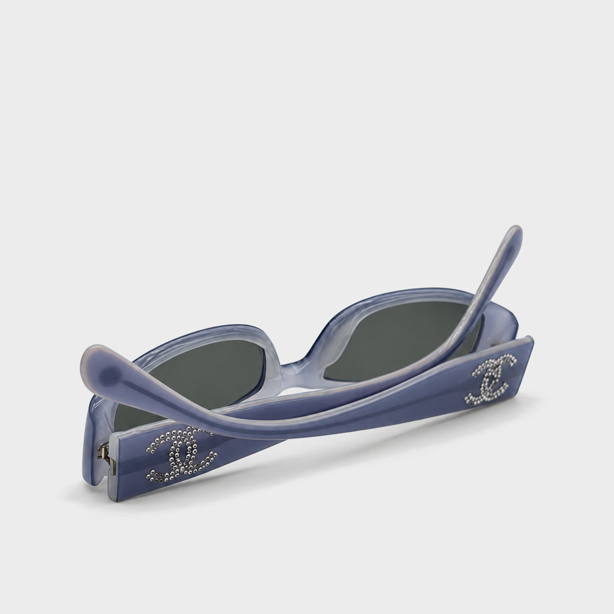 Blue Crystal CC Sunglasses Chanel