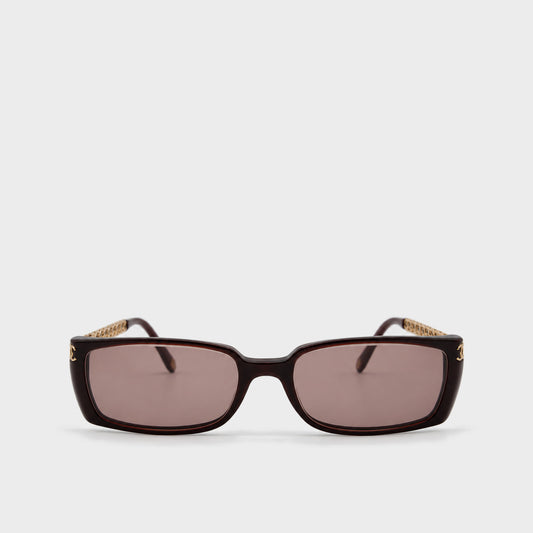 Brown CC Chain Sunglasses Chanel