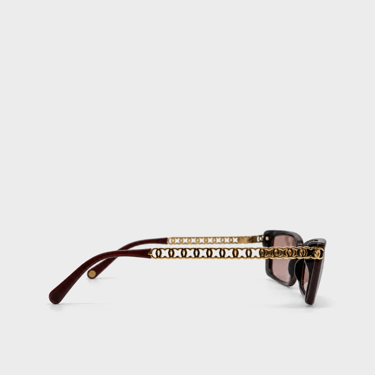 Brown CC Chain Sunglasses Chanel
