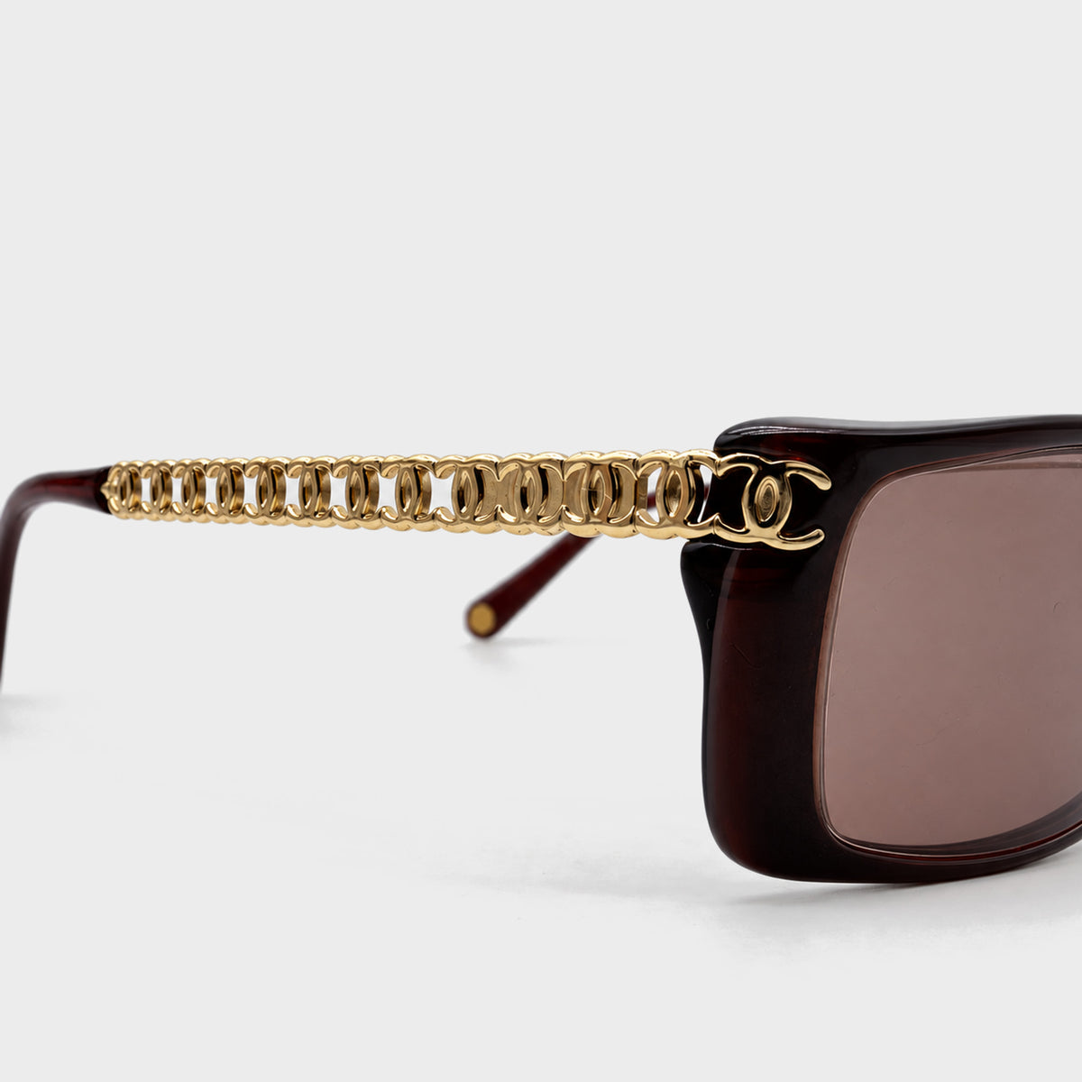 Brown CC Chain Sunglasses Chanel