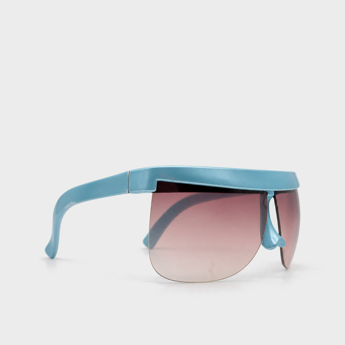Blue & Pink Shield Sunglasses Courrèges