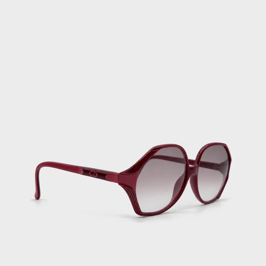 Burgundy Oversized Sunglasses Christian Dior