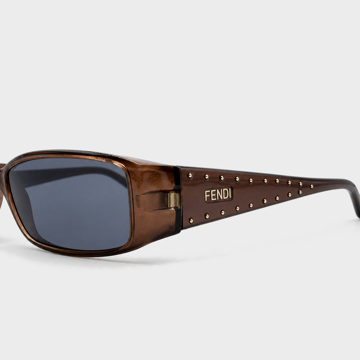 Brown Studded Sunglasses Fendi