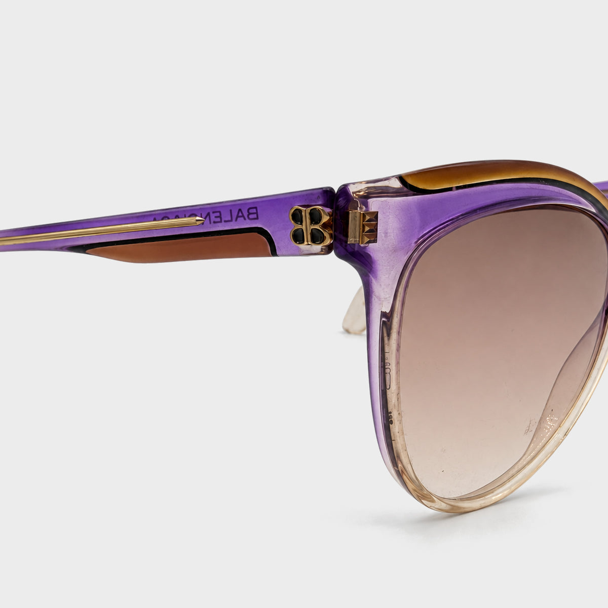 Purple Oversized Sunglasses Balenciaga