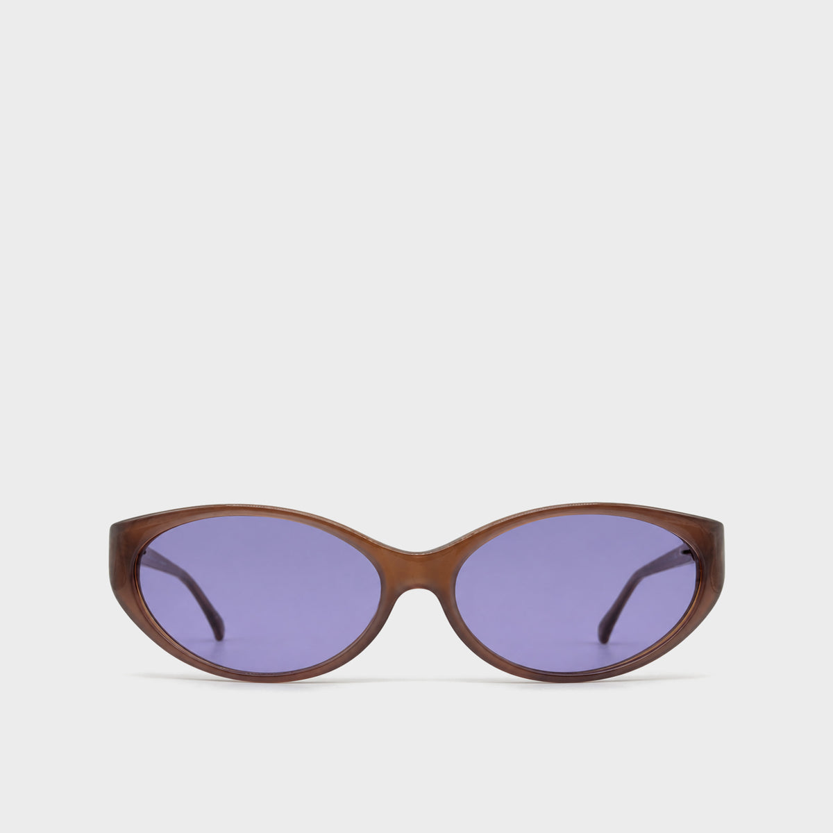 Brown & Purple Oval Sunglasses Thierry Mugler