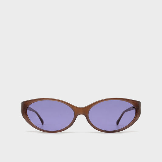 Brown & Purple Oval Sunglasses Thierry Mugler
