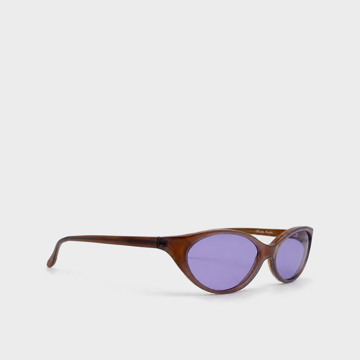 Brown & Purple Oval Sunglasses Thierry Mugler
