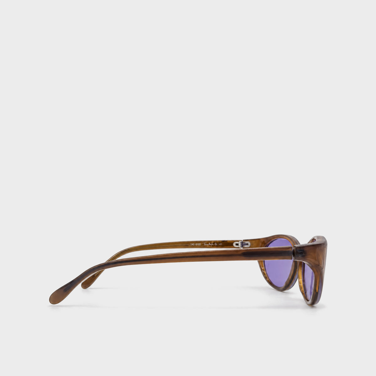 Brown & Purple Oval Sunglasses Thierry Mugler