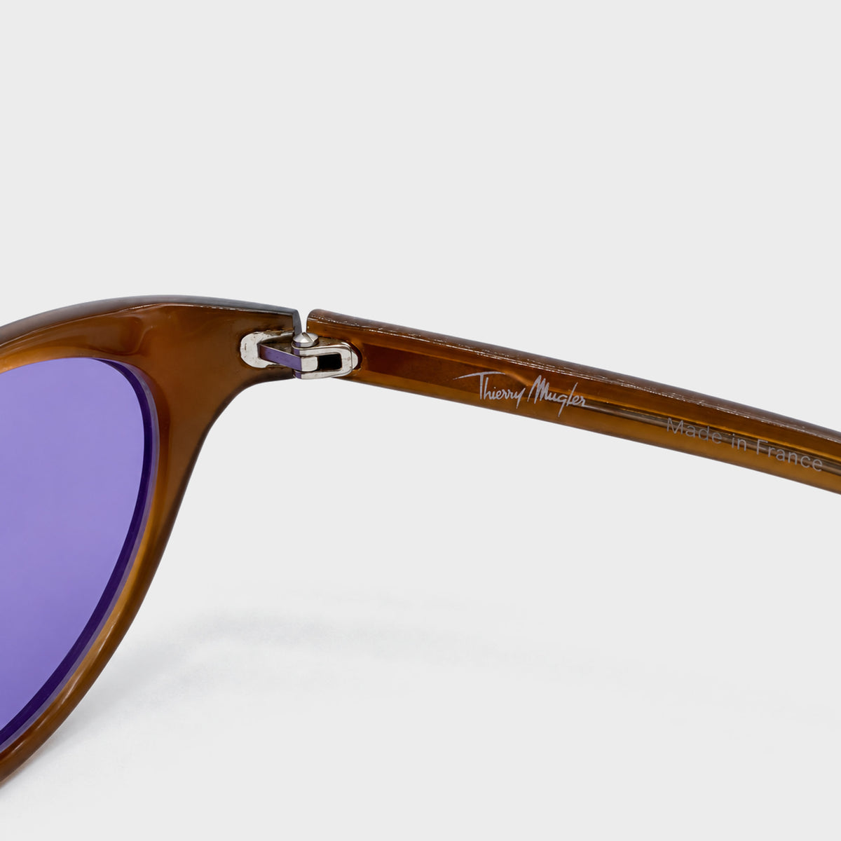 Brown & Purple Oval Sunglasses Thierry Mugler