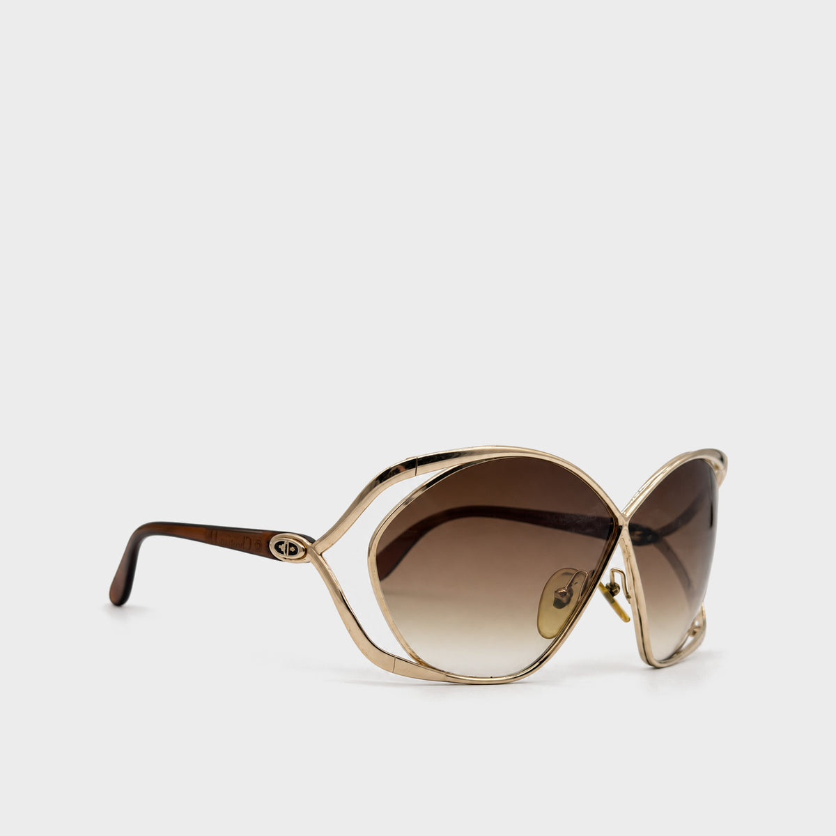 Gold Butterfly Sunglasses Christian Dior 2000s
