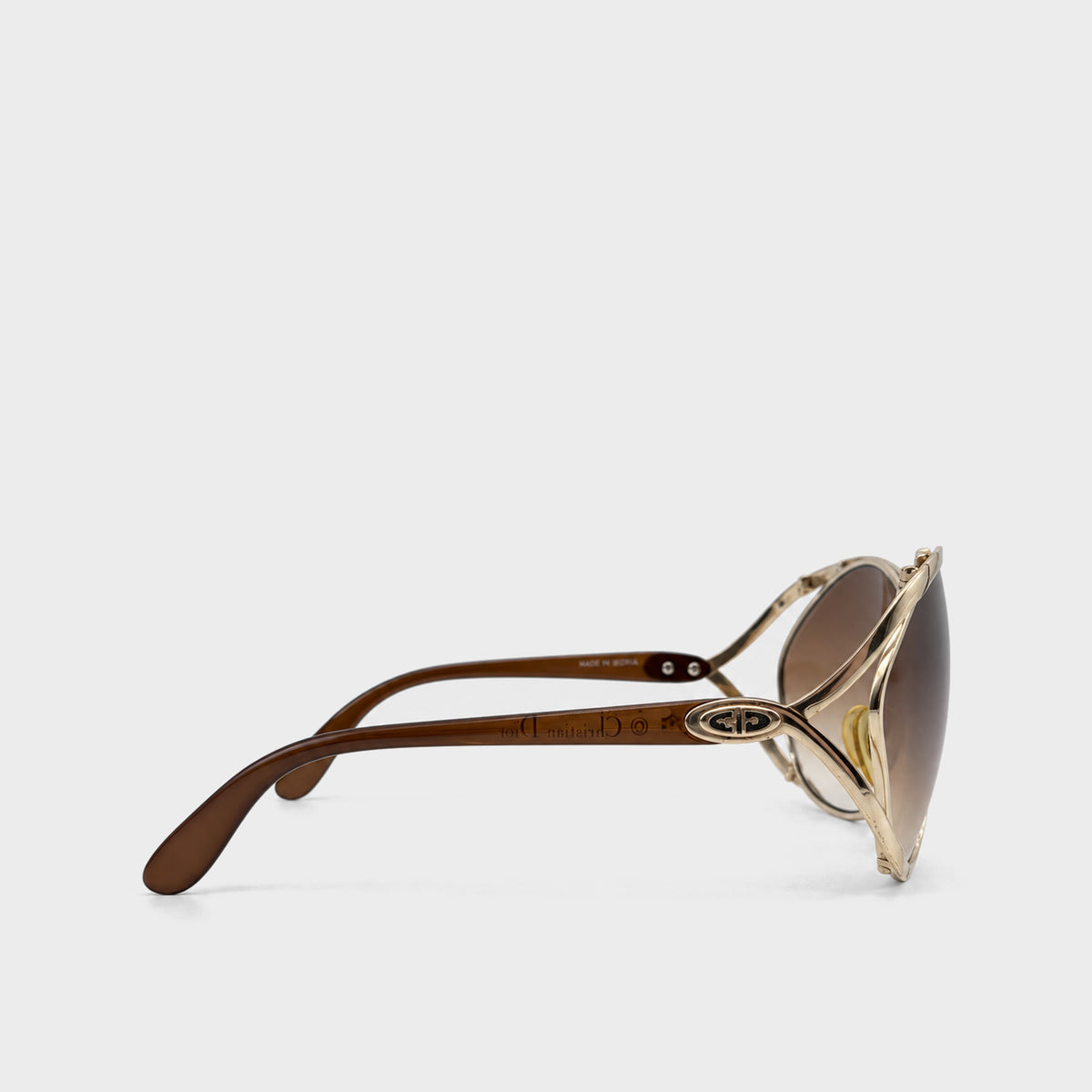 Gold Butterfly Sunglasses Christian Dior 2000s