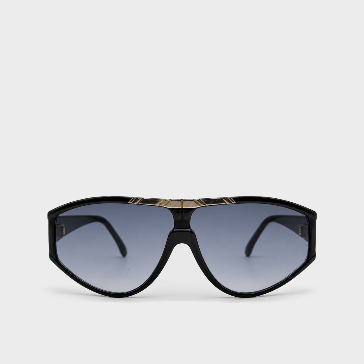 Black Oversized Sunglasses Courrèges Circa 1980s