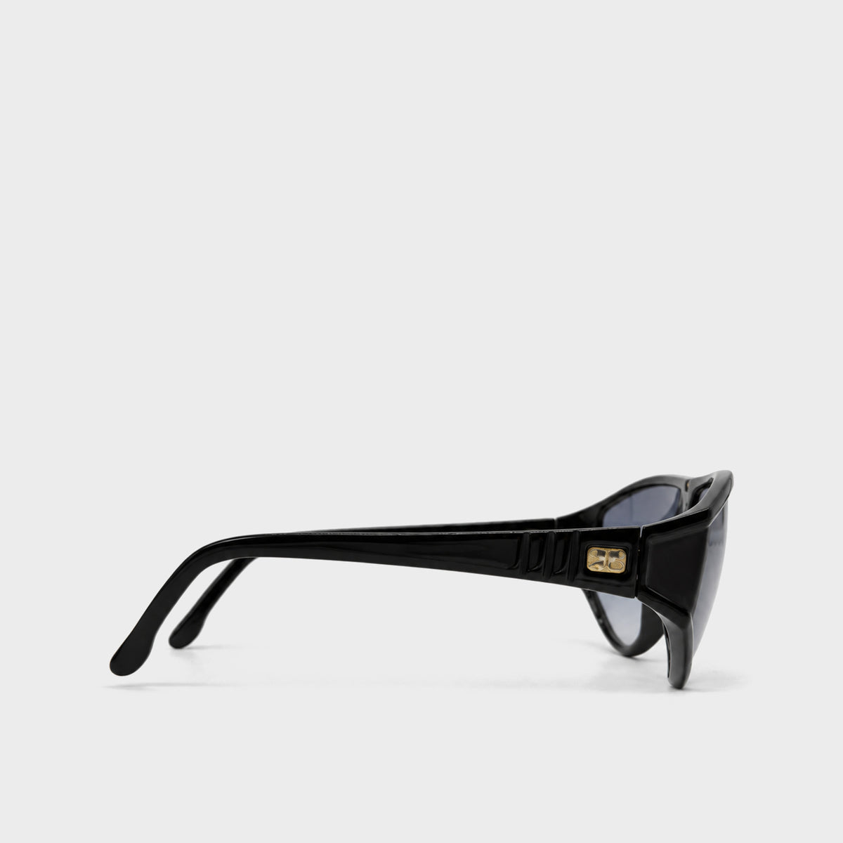 Black Oversized Sunglasses Courrèges Circa 1980s