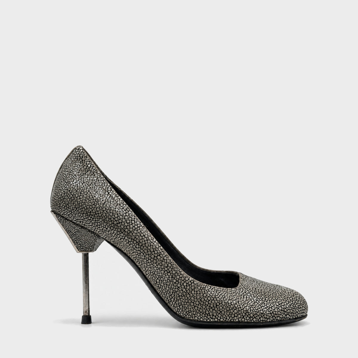 Dark Green Textured Pumps Christian Dior Circa 2000s