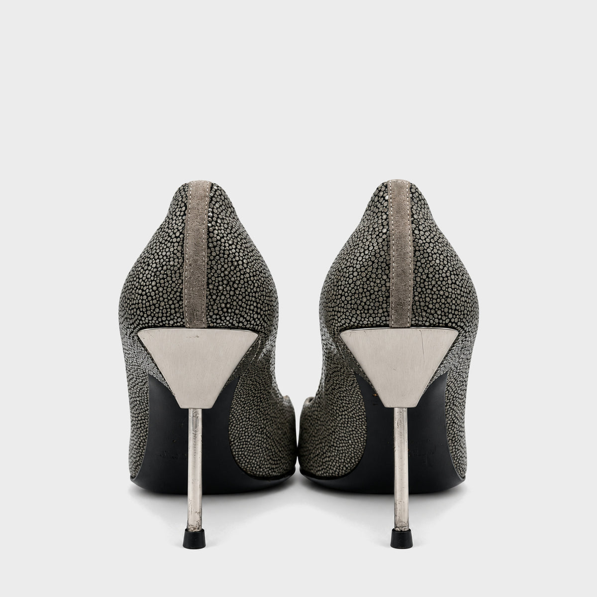 Dark Green Textured Pumps Christian Dior Circa 2000s