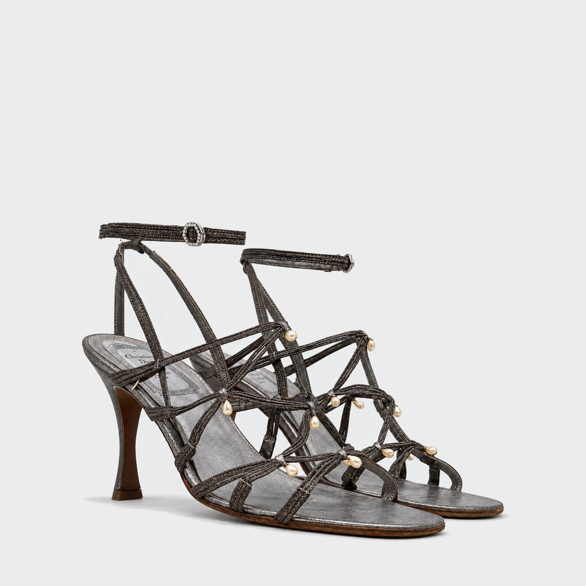 Grey and Pearl Heels Christian Dior SS 1999 by John Galliano