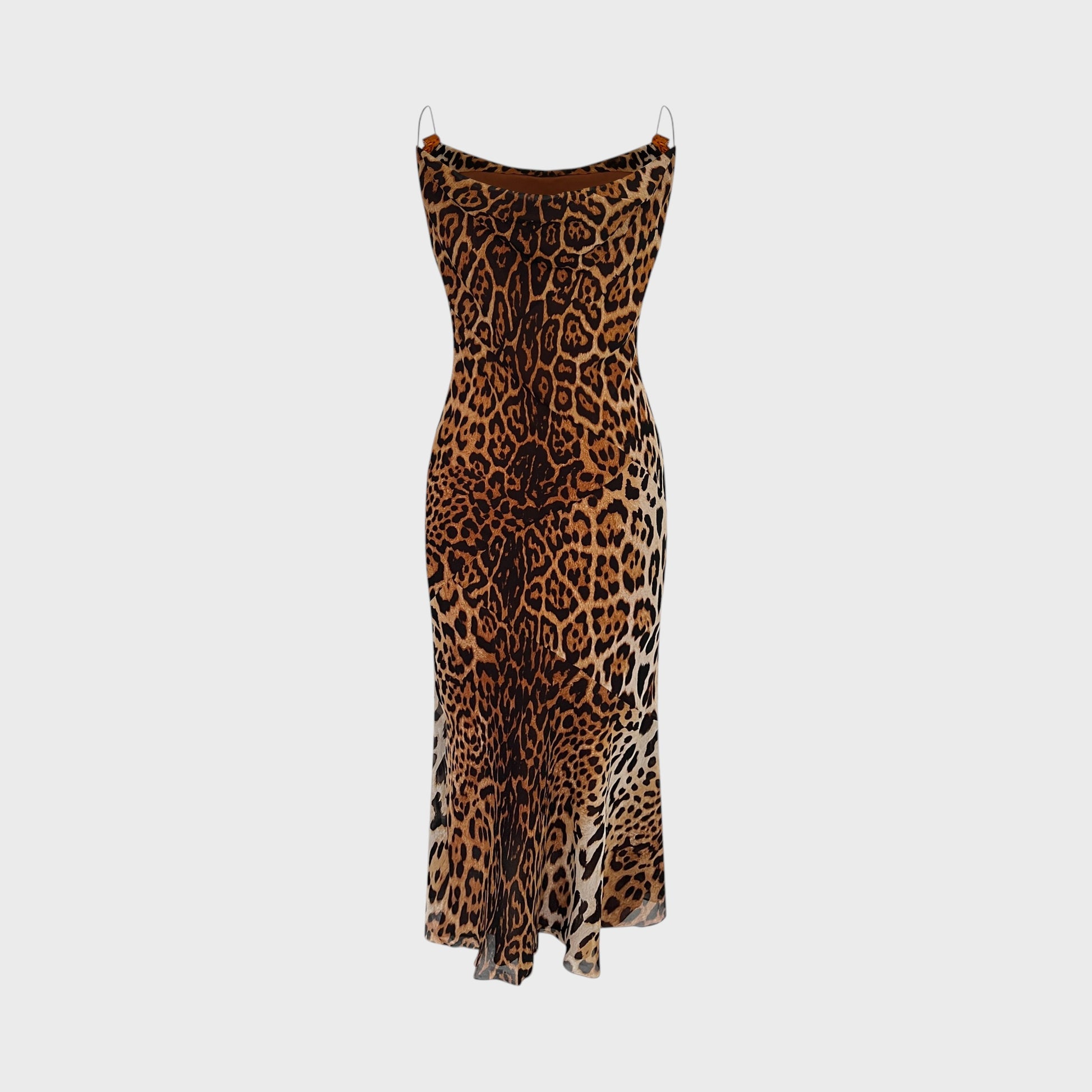cheetah print silk dress LEOPARD PRINT IS THE NEW BLACK SATIN MIDI DRESS