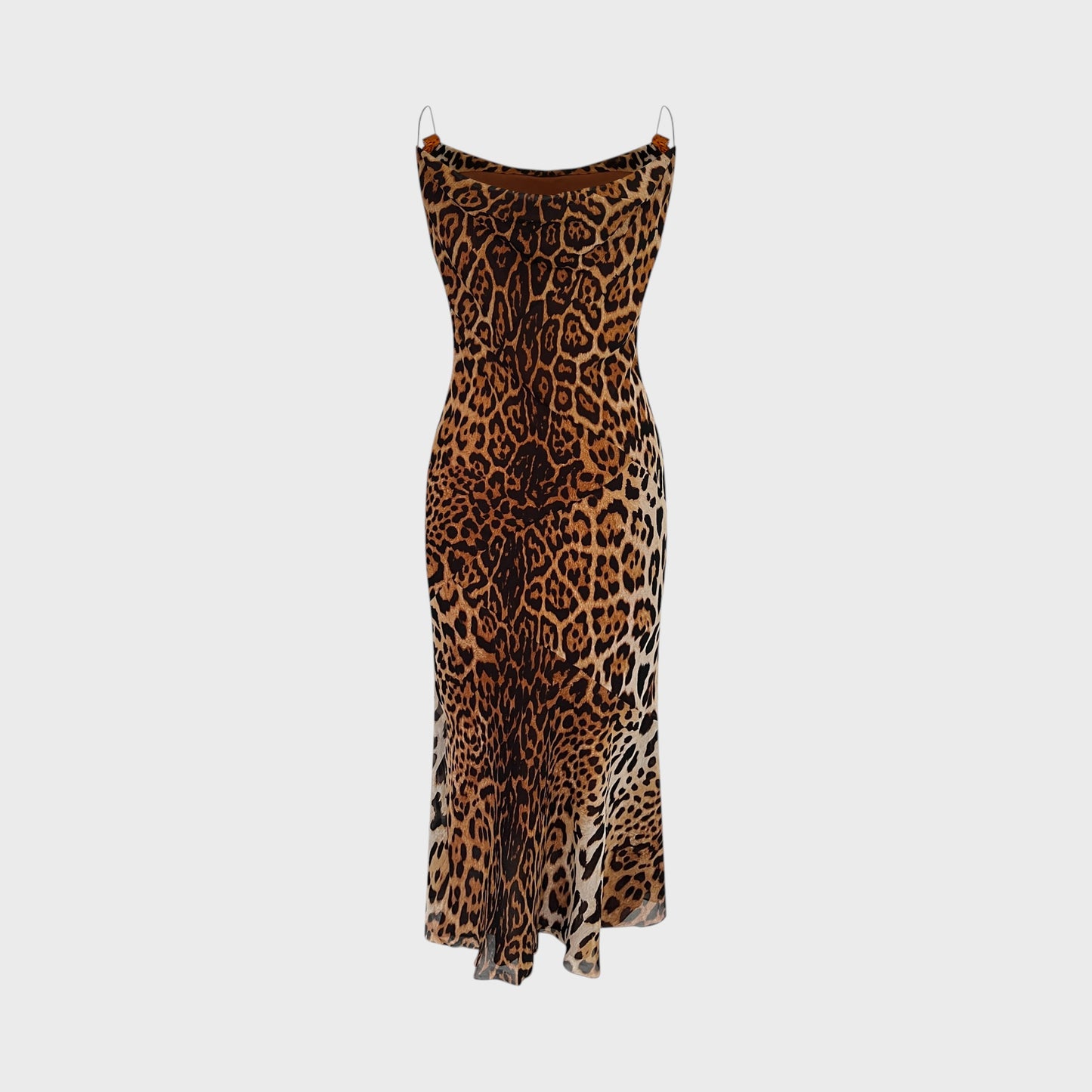 Cheetah Print Silk Dress Christian Dior FW 2004 by John Galliano