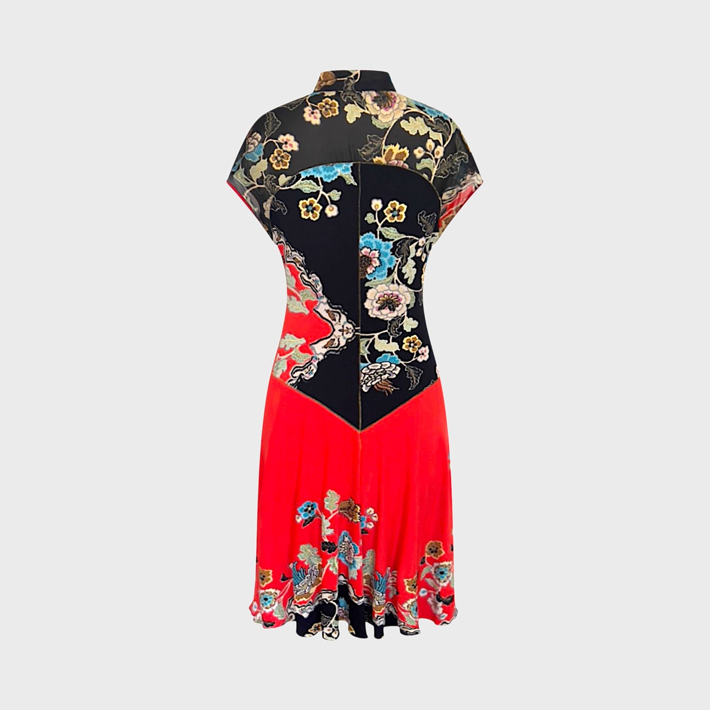 Red Cheongsam Dress Roberto Cavalli SS 2003