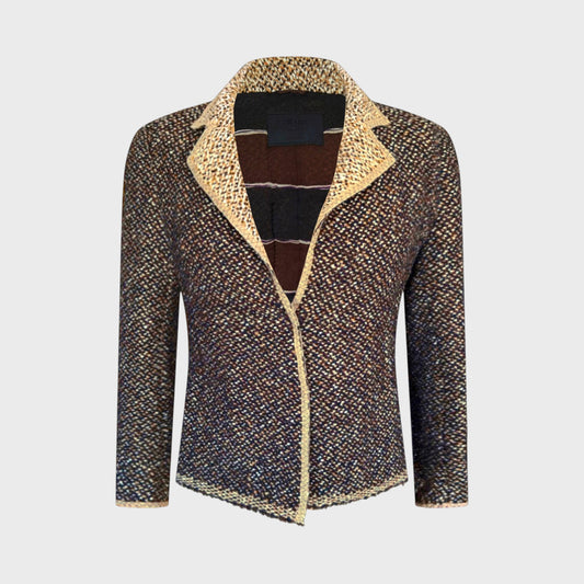 Brown Tweed Jacket Prada FW 2000 by Miuccia Prada