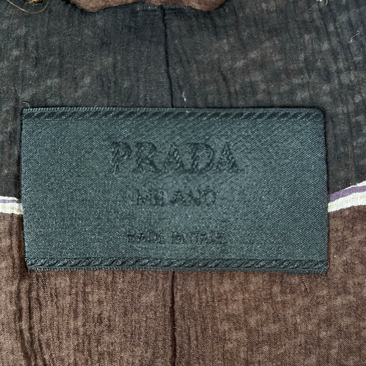 Brown Tweed Jacket Prada FW 2000 by Miuccia Prada