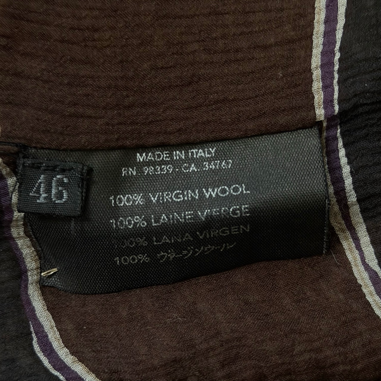 Brown Tweed Jacket Prada FW 2000 by Miuccia Prada