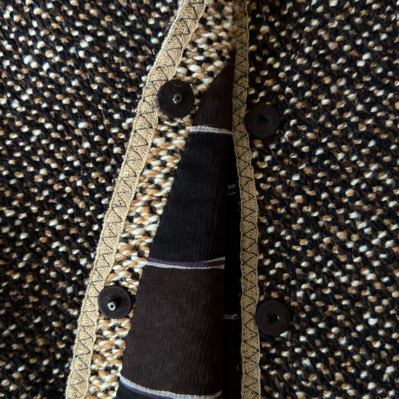 Brown Tweed Jacket Prada FW 2000 by Miuccia Prada