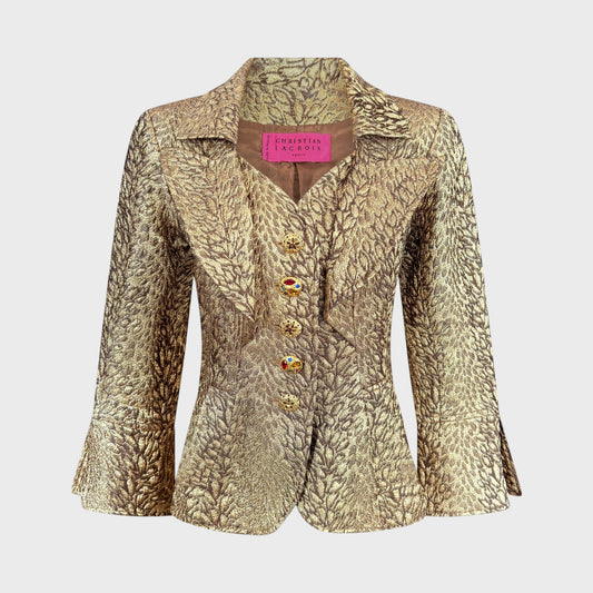 Gold Baroque Brocade Jacket Christian Lacroix 1990s