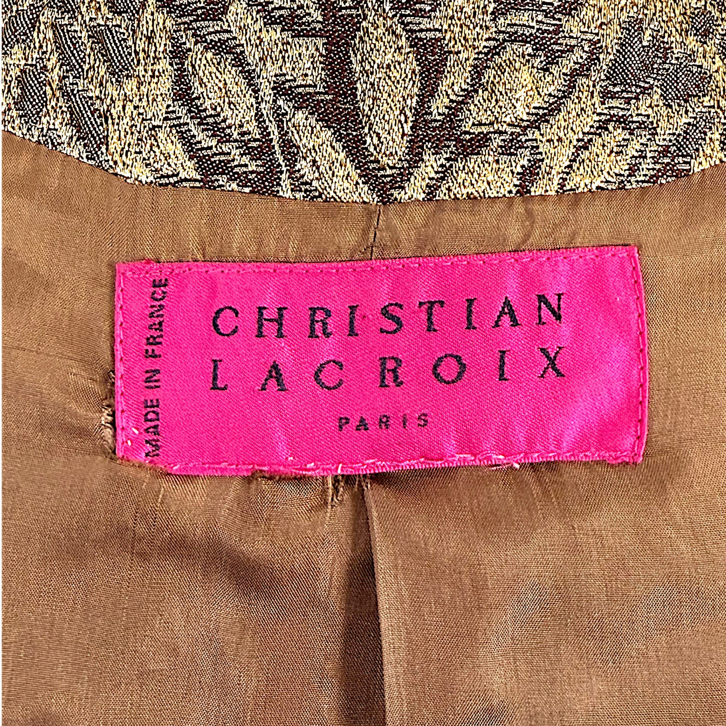 Gold Baroque Brocade Jacket Christian Lacroix 1990s
