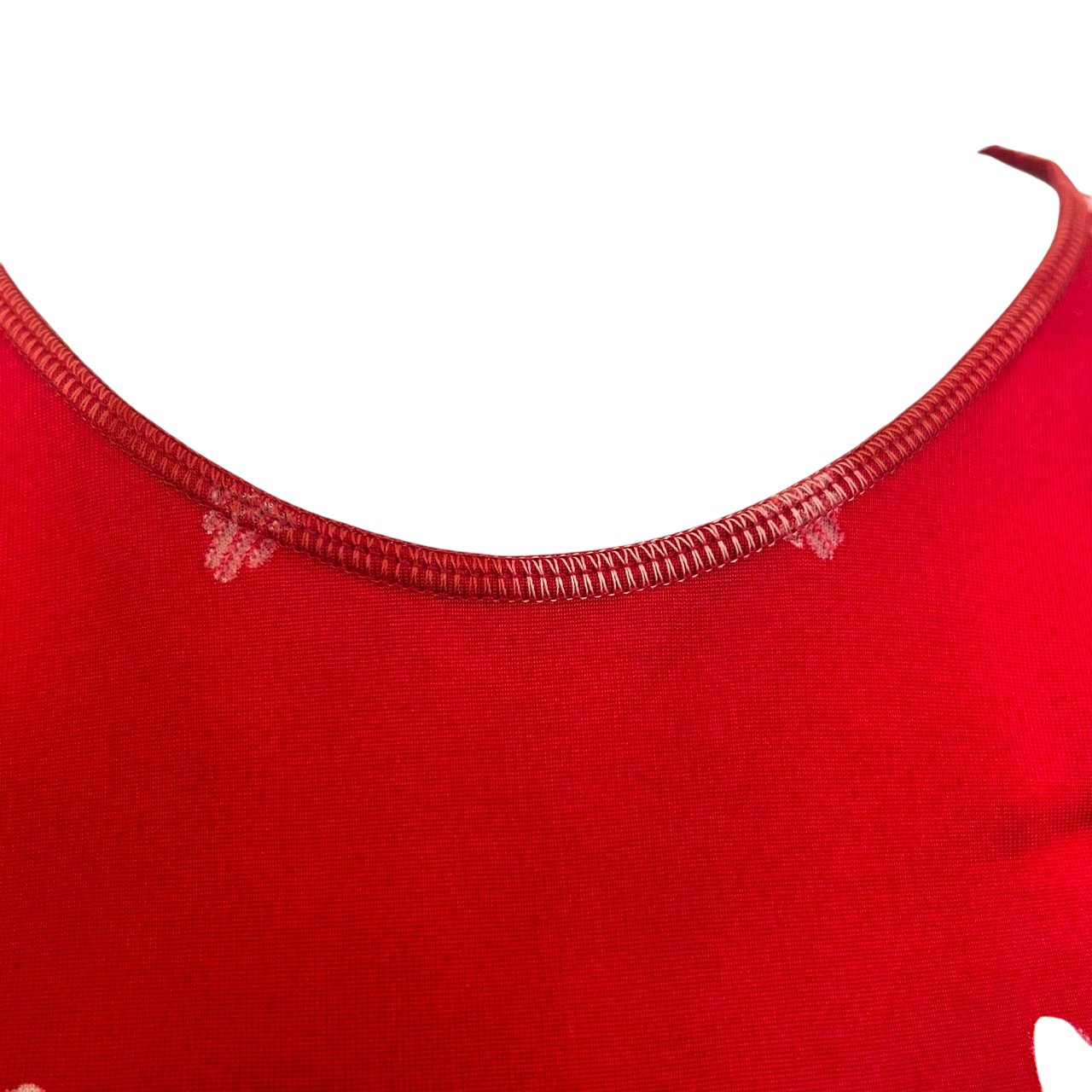 Red Art Nouveau Sheer Cutout Tank Dress Jean Paul Gaultier SS 2001