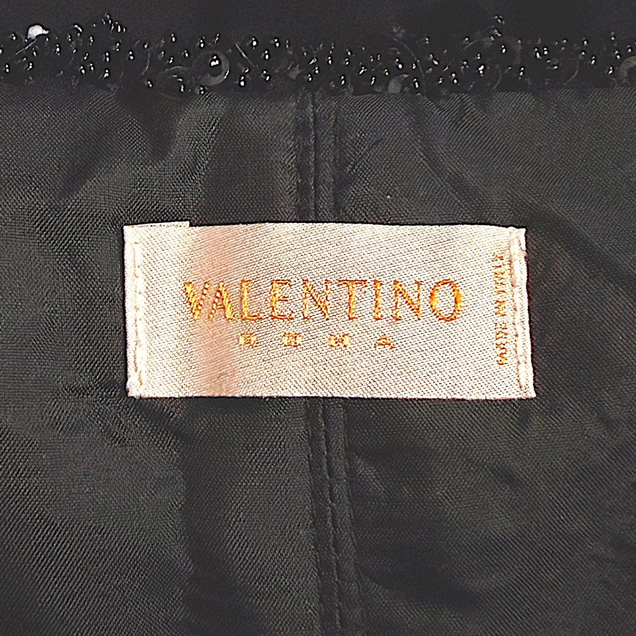 Square Neckline Black Evening Gown Valentino 2000s