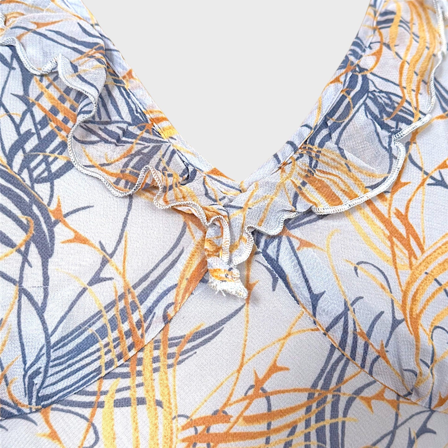 Printed Ruffle Dress Chloé SS 1999 by Stella McCartney