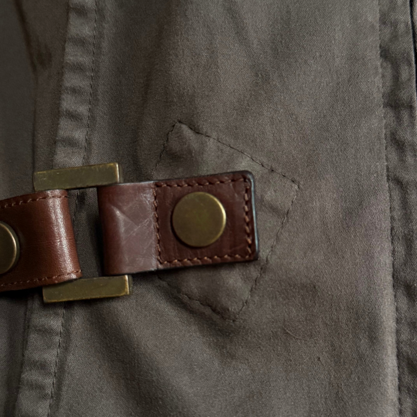 Brown Leather Strap Top Dsquared2 FW 2003