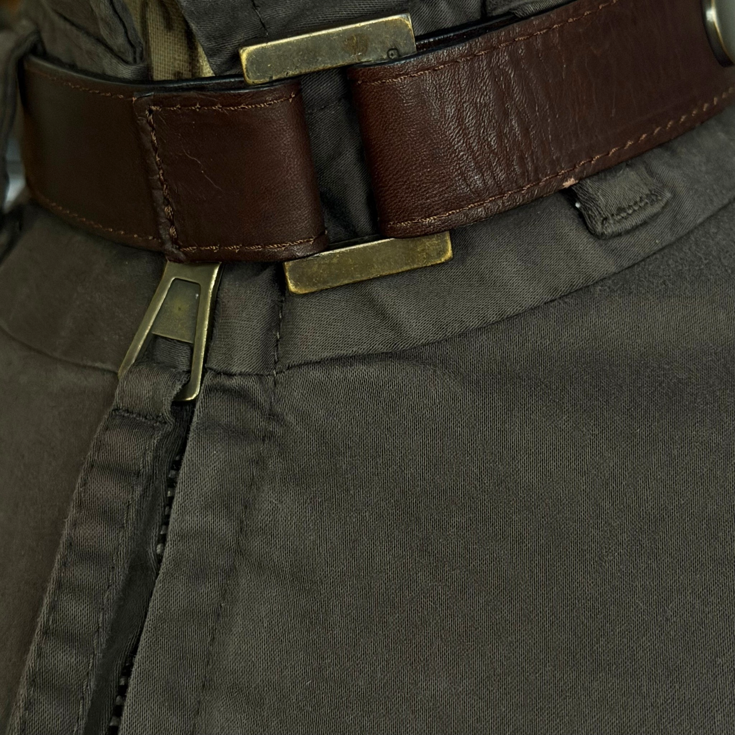 Brown Leather Strap Top Dsquared2 FW 2003