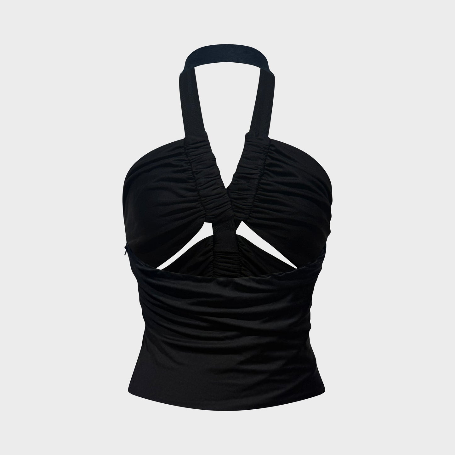 Ruched Cut-Out Halter Top Gucci by Tom Ford
