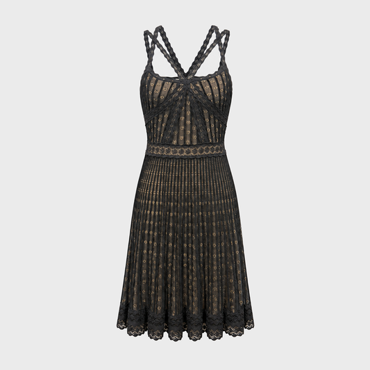 Black Knitwear Dress Christian Dior SS 2009 by John Galliano