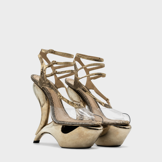 Lizard and Gold Platform Pumps John Galliano SS 2009