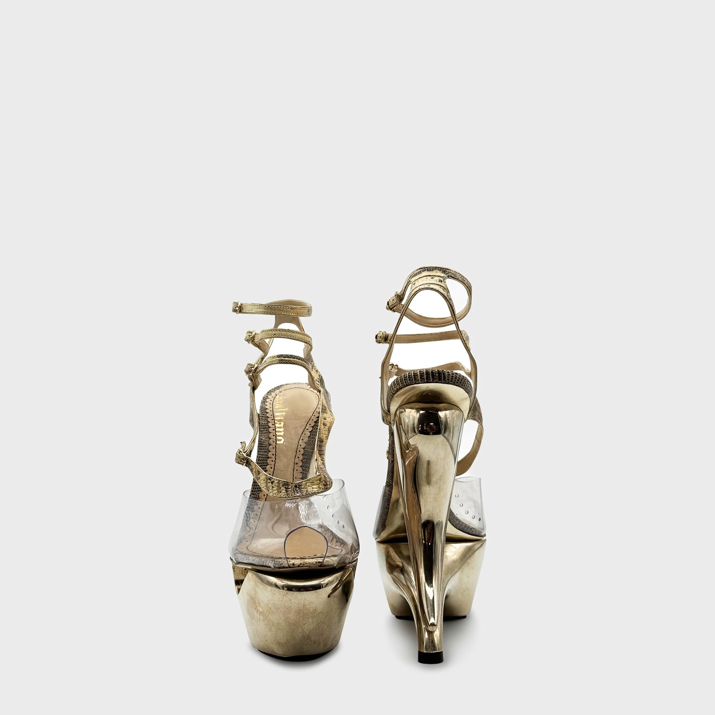 Lizard and Gold Platform Pumps John Galliano SS 2009