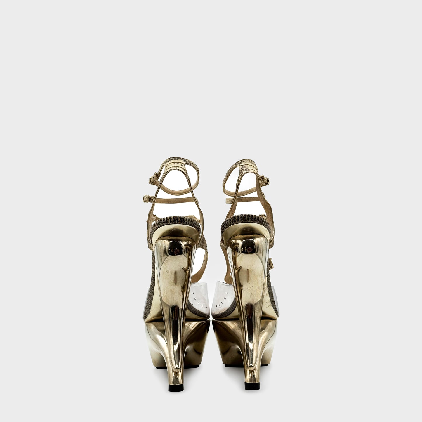 Lizard and Gold Platform Pumps John Galliano SS 2009