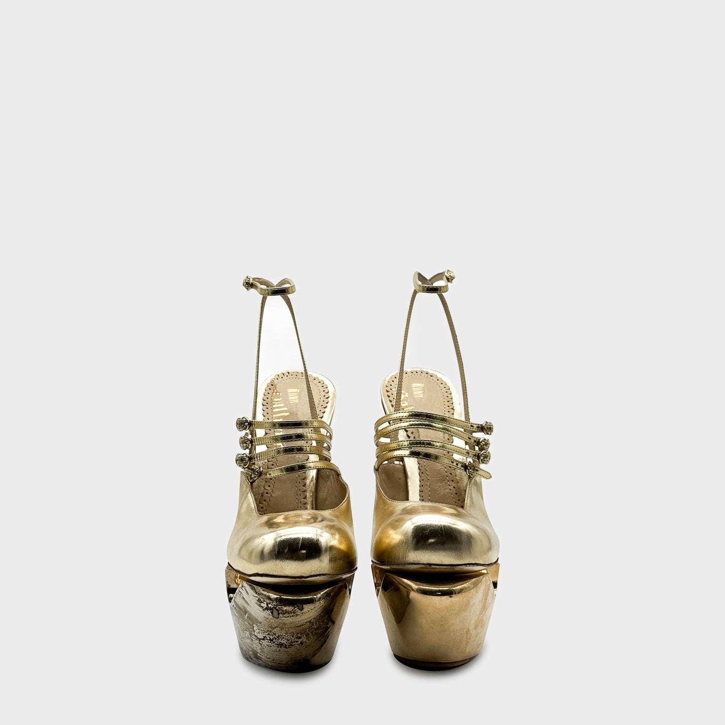 Gold Escarpins plateforme Pumps John Galliano SS 2009