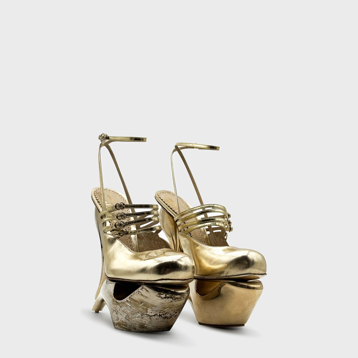 Gold Escarpins plateforme Pumps John Galliano SS 2009