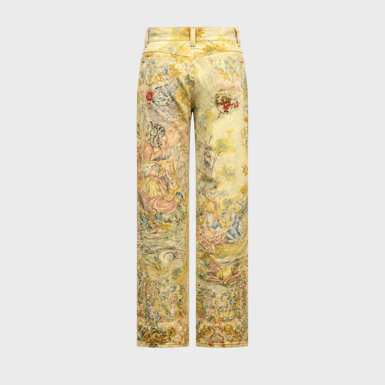 Renaissance Print Jeans Roberto Cavalli FW 1994