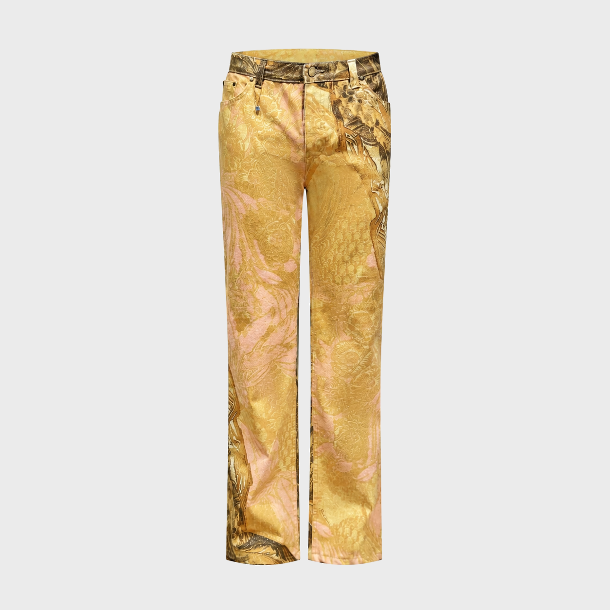 Pink Animal Print Jeans Roberto Cavalli FW 2001