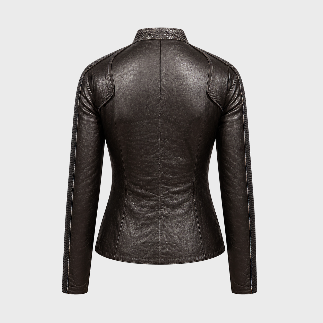 Python Leather Panelled Jacket Jitrois