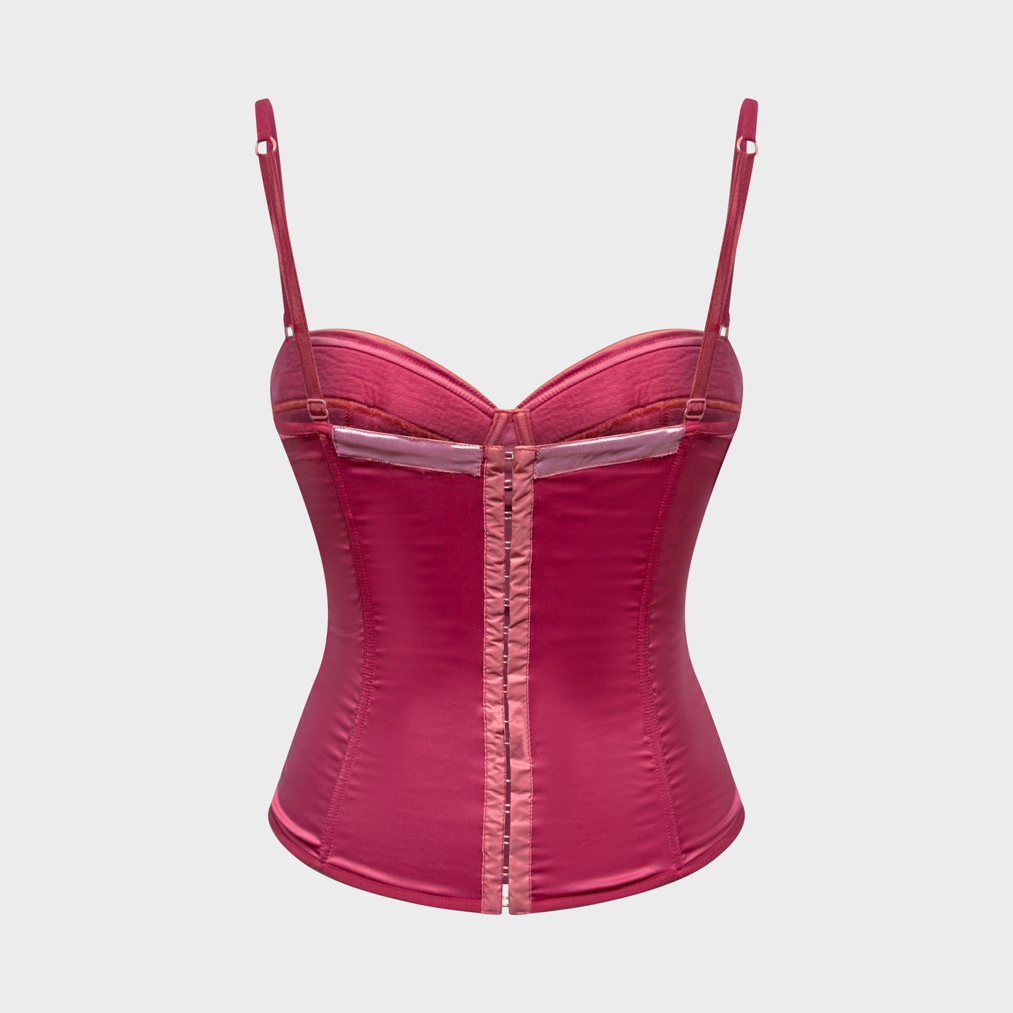 Pink Logo Satin Bustier Dolce & Gabbana 2000s